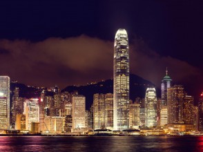 Hongkong-Skylines-Panoramic-color